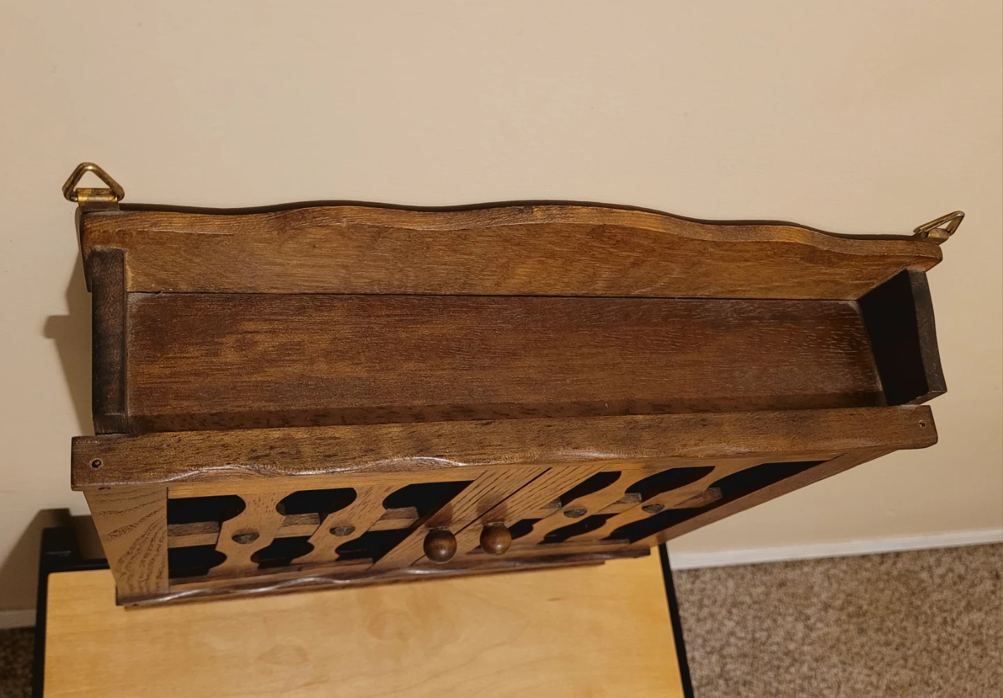 Vintage Wood Wall Cabinet - photo 2