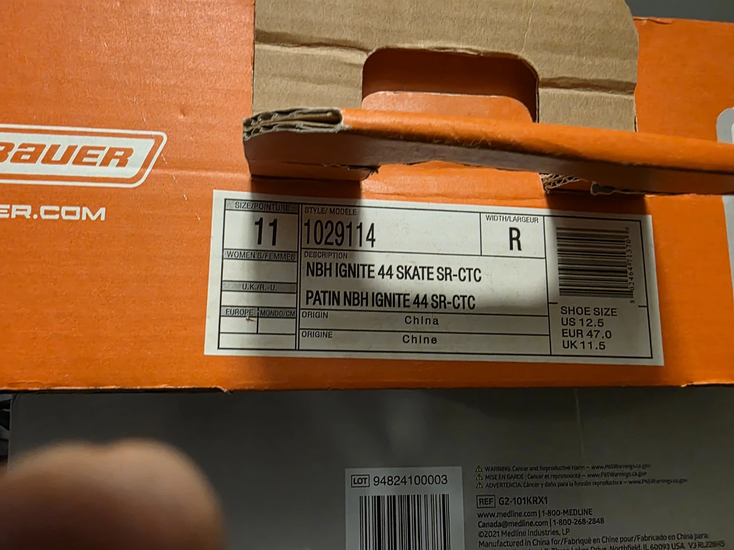 Bauer Ignite 44 Hockey Skates - photo 2