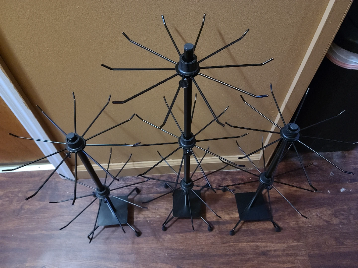 Lot of 3 Black Rotating Display Stands for Jewelry/Accessories - photo 2