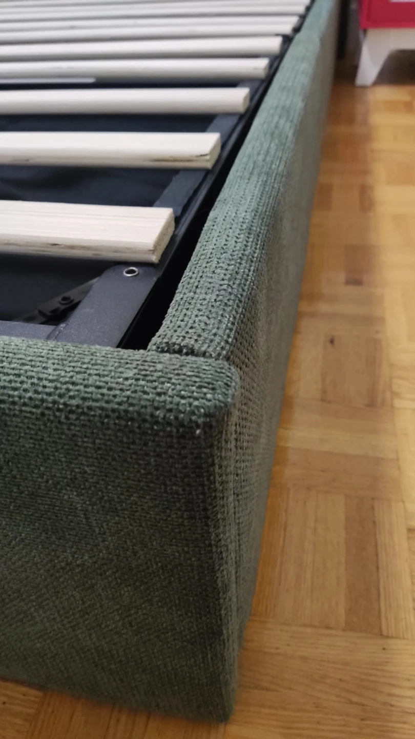 Green Upholstered Storage Bed Frame - photo 5