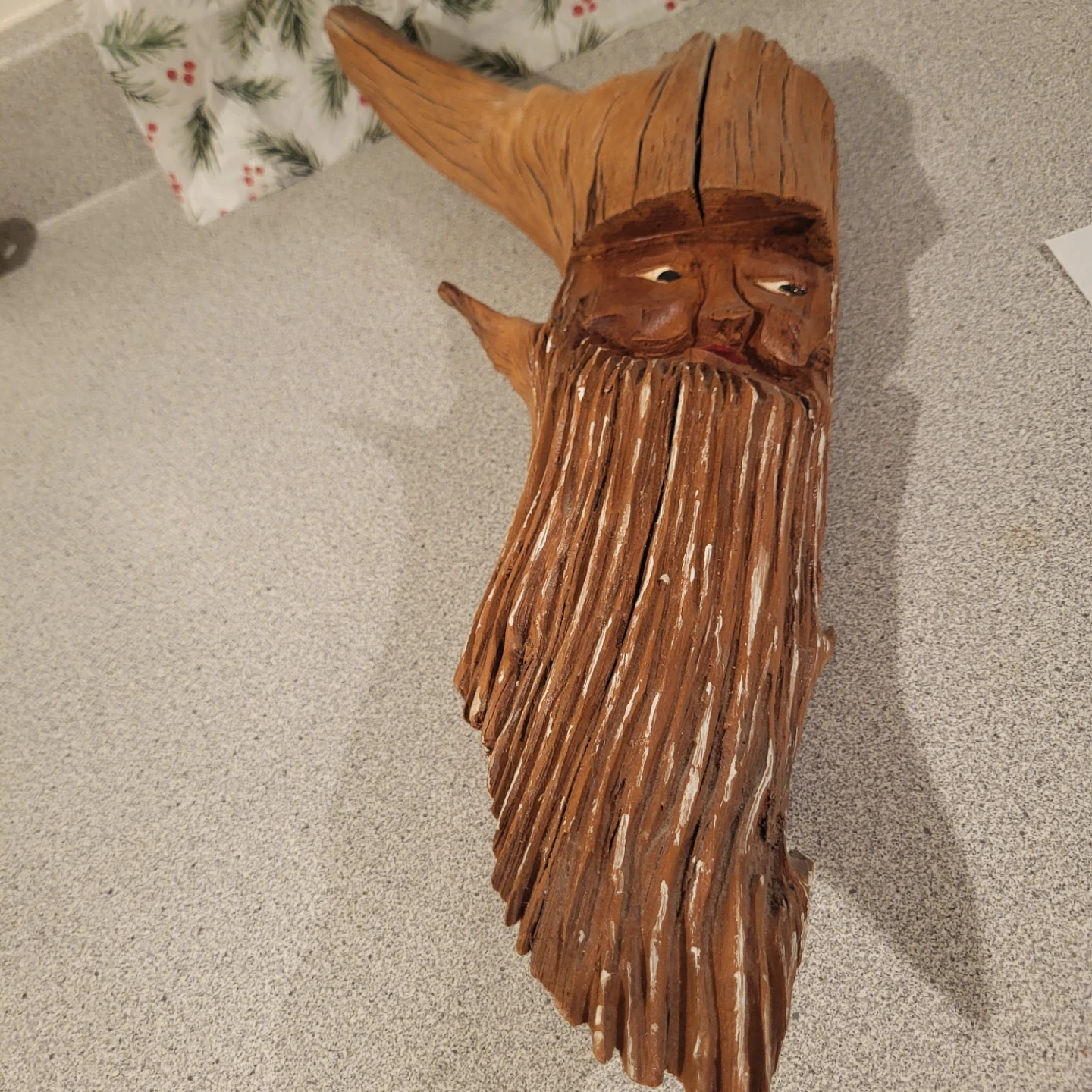 Hand Carved Wood Spirit Wall Art