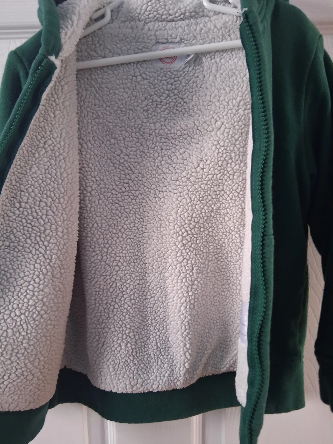 Wonder Nation Green Fleece Lined Hoodie Size XS (4-5) - photo 3