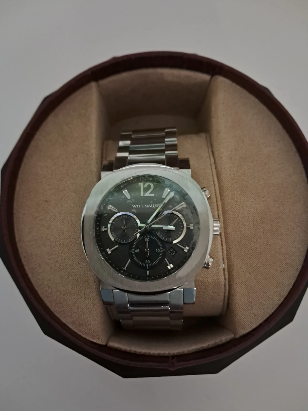 Wittnauer Men's Silver Chronograph Watch
