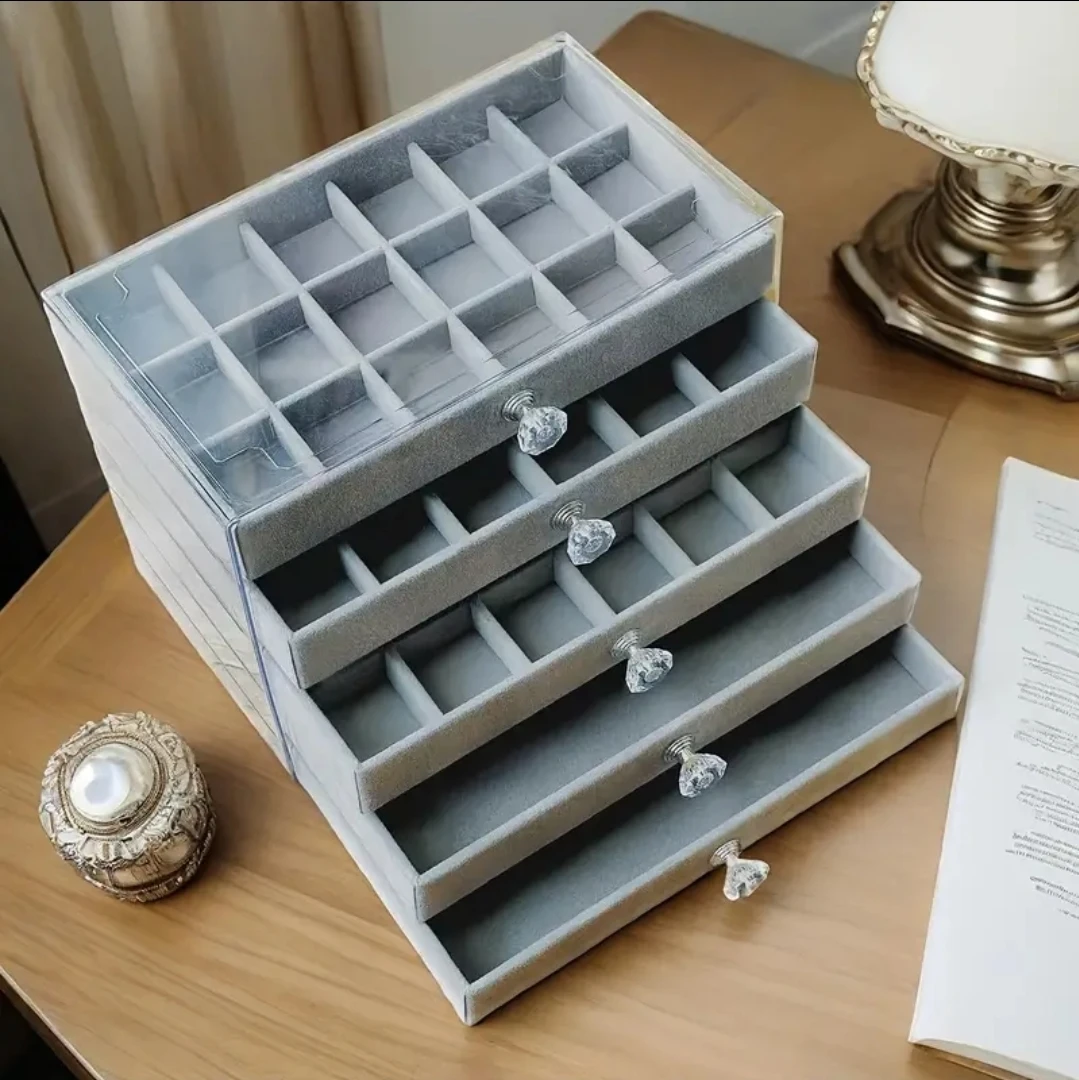 Brand new grey and beige Jewelry Organizer Box $20 EACH - photo 3