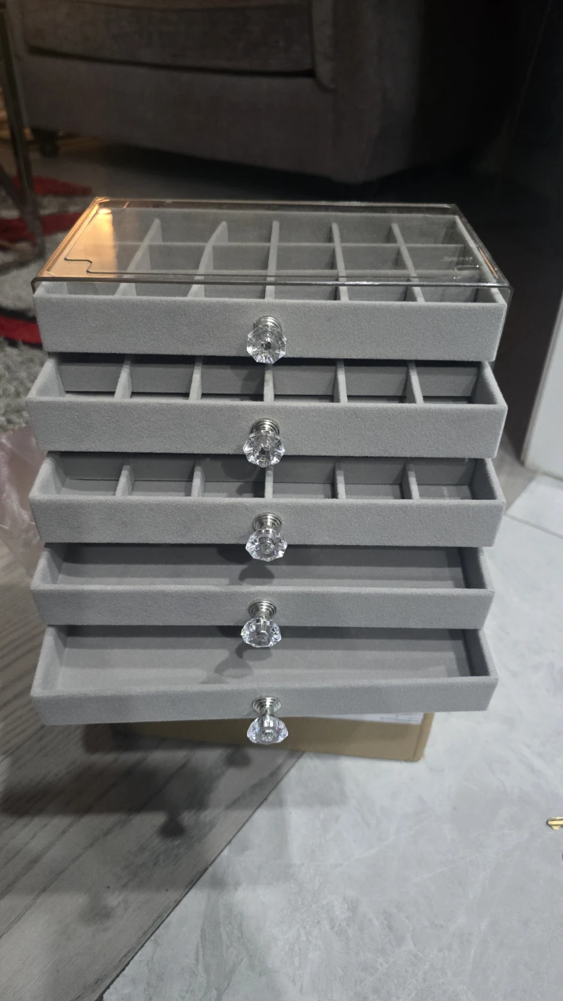 Brand new grey and beige Jewelry Organizer Box $20 EACH - photo 4