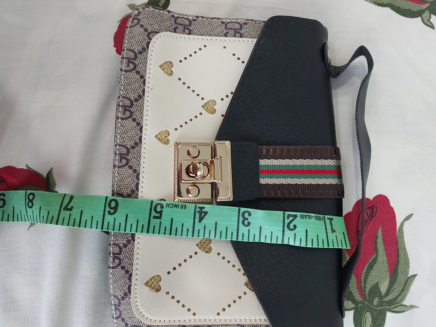 Stylish Black & Beige Shoulder Bag - photo 5