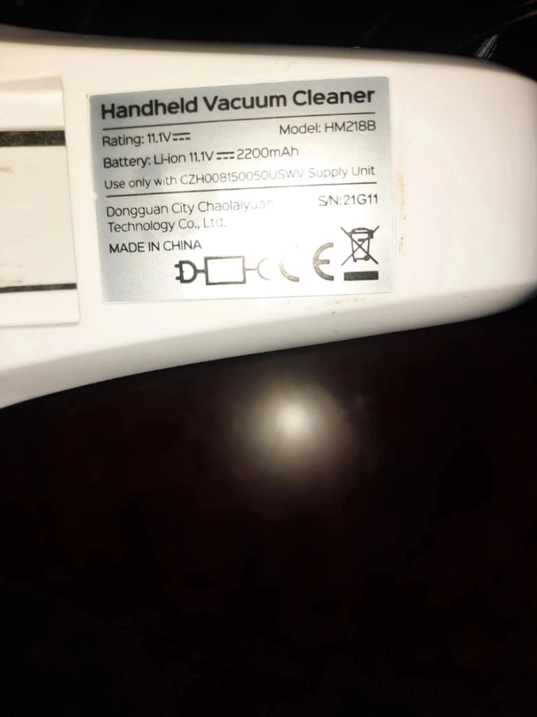 Handheld Vacuum Cleaner HM218B - photo 2