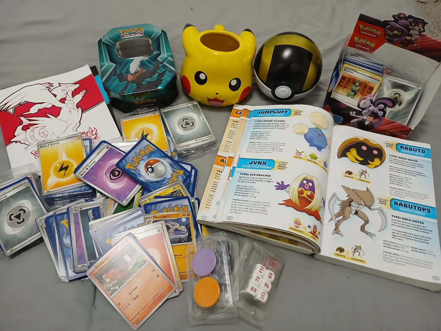 Pokémon Cards, Tin, Pikachu Pot, & Guidebook Bundle - photo 5