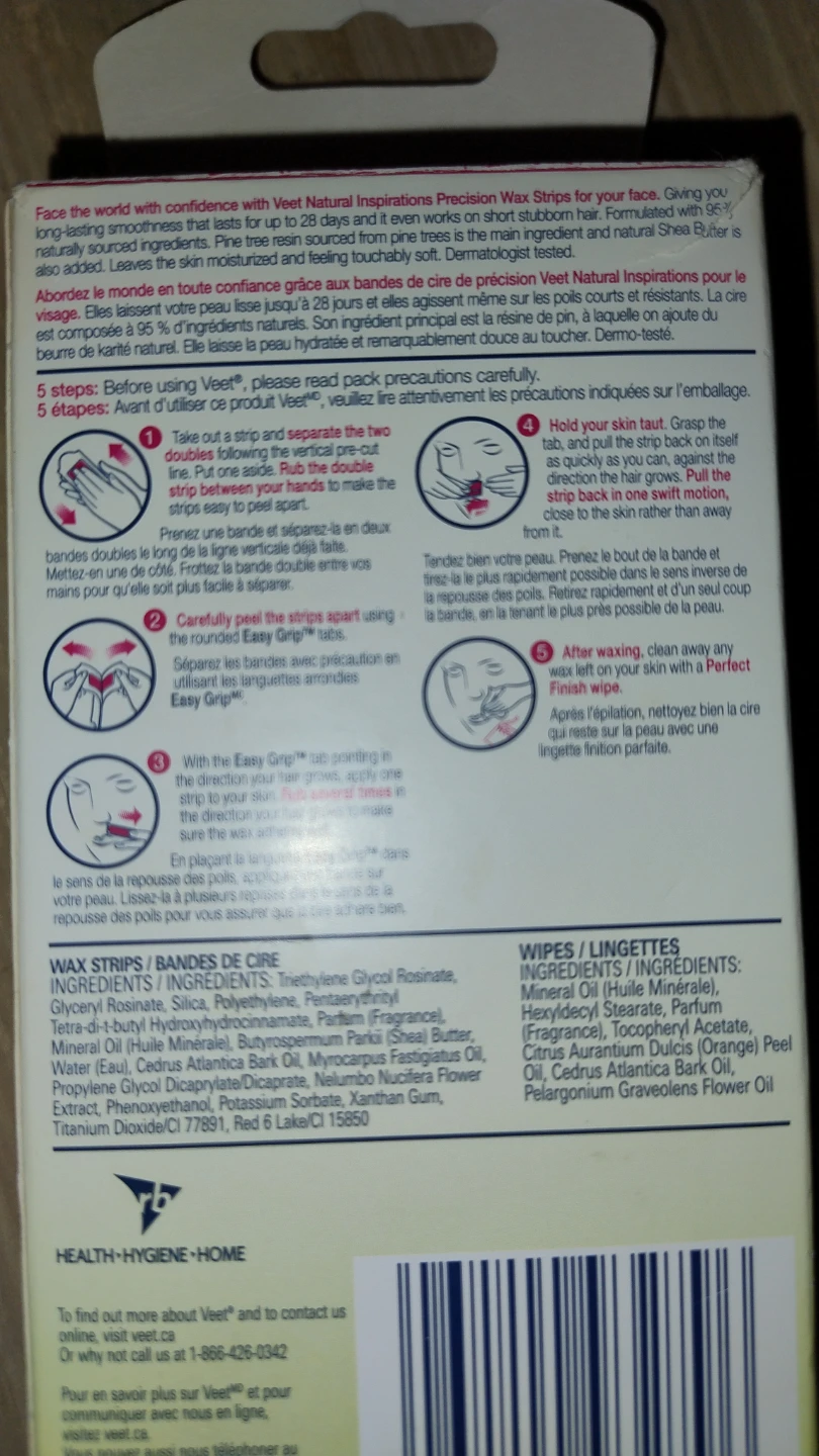 Veet Natural Inspirations Face Wax Strips - photo 2