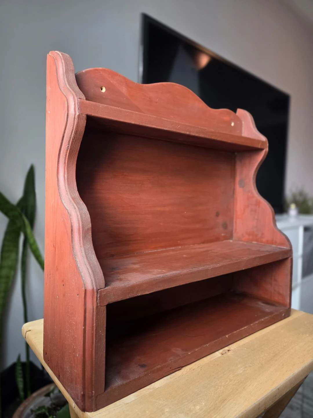 Rustic Wood Shelf Spice Rack - photo 3