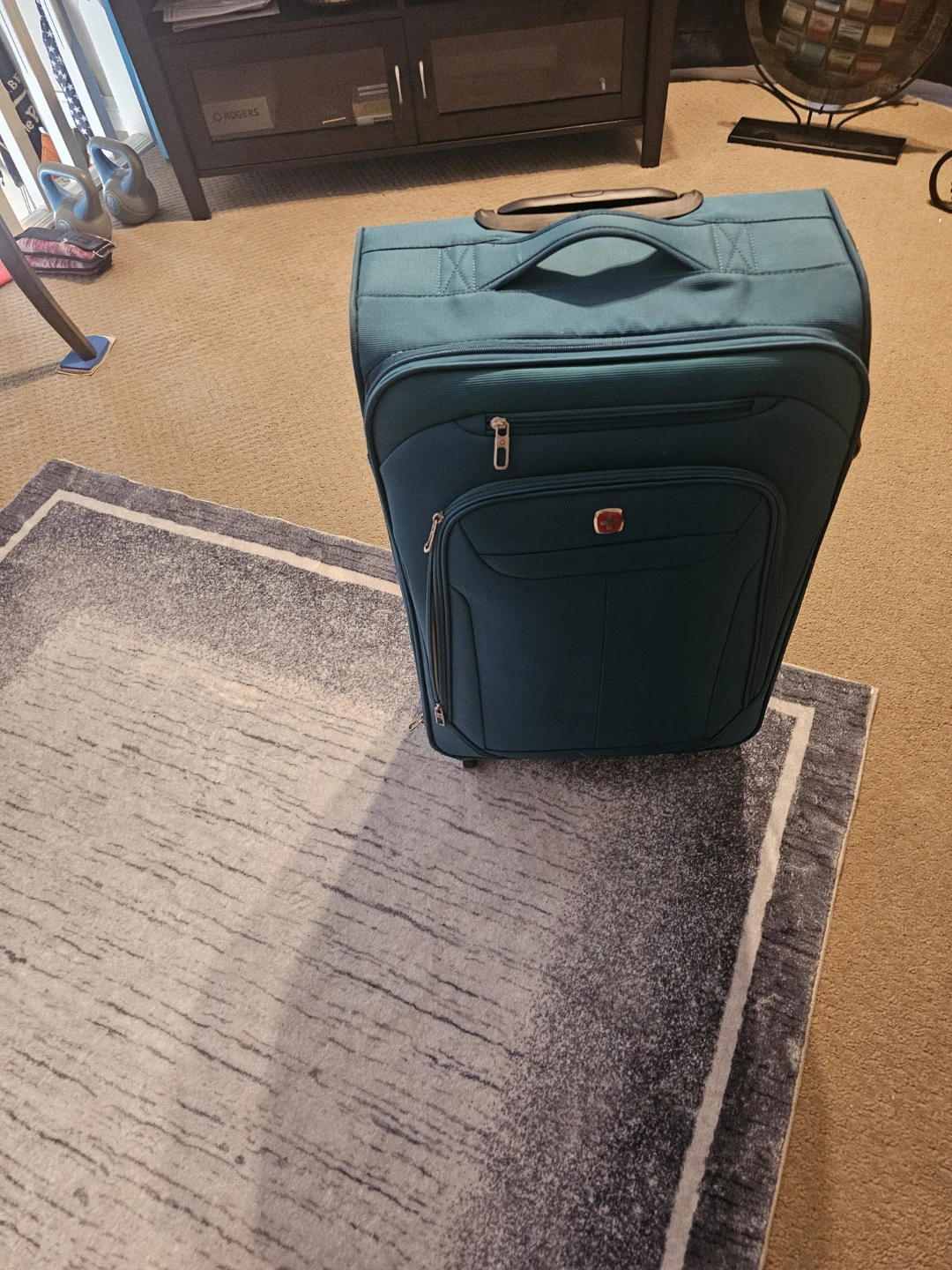 Teal Wheeled Suitcase