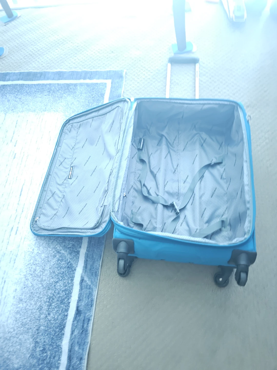Teal Wheeled Suitcase - photo 2