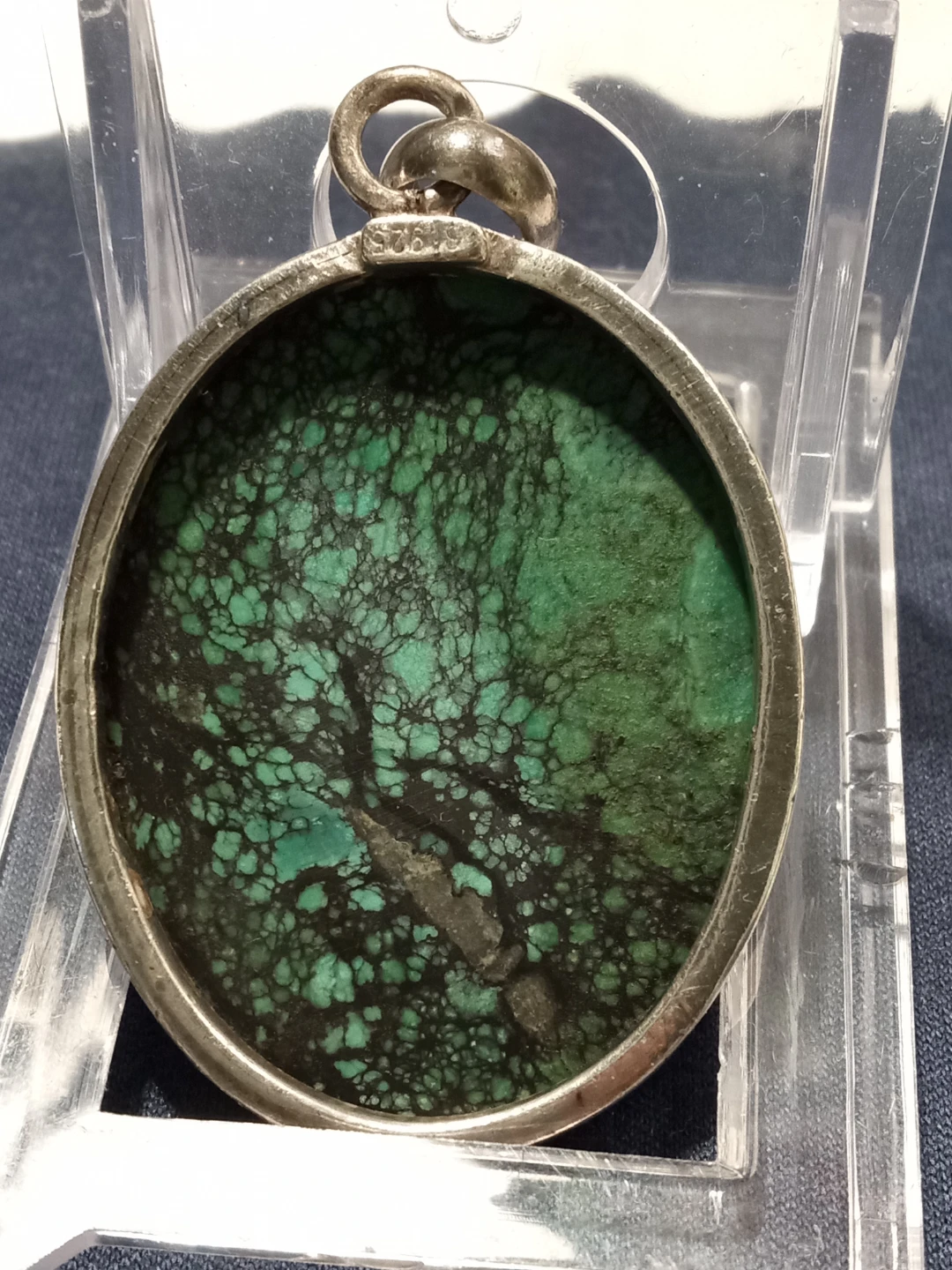Vintage 925 Silver Turquoise Pendant"🧡" - photo 2