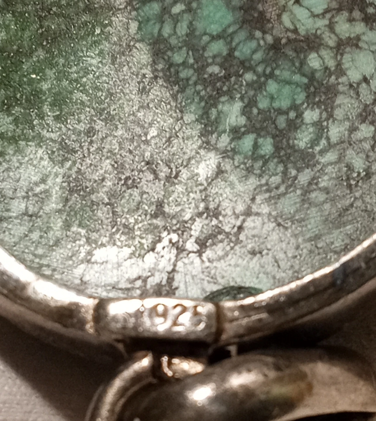 Vintage 925 Silver Turquoise Pendant"🧡" - photo 5