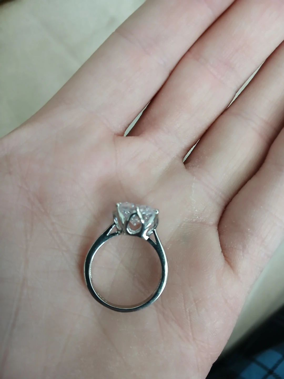 Sterling 925 Silver And Moissanite 5 Carat Ring - photo 3