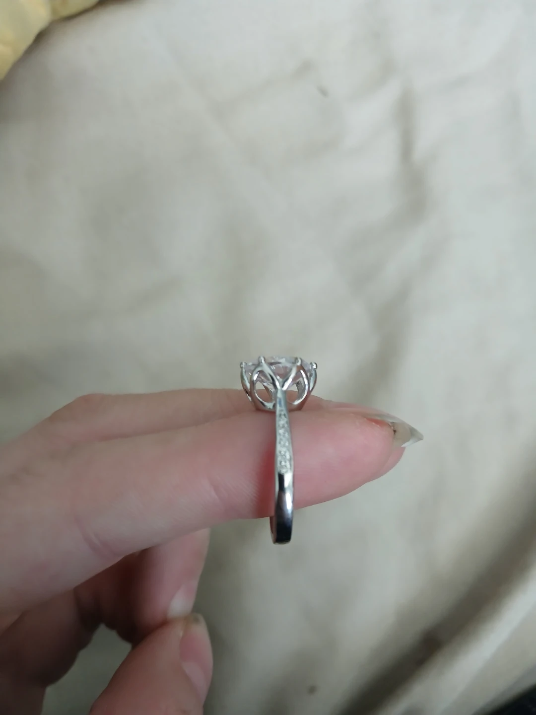 Sterling 925 Silver And Moissanite 5 Carat Ring - photo 4