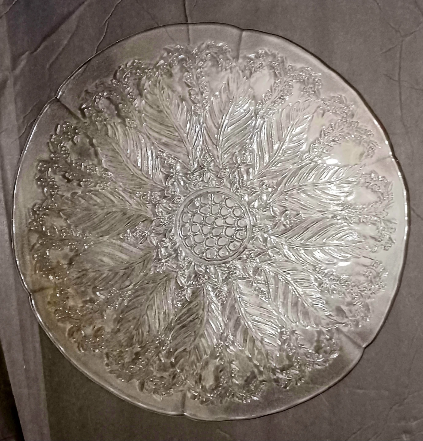 12.5" Floral Crystal Platter - photo 2