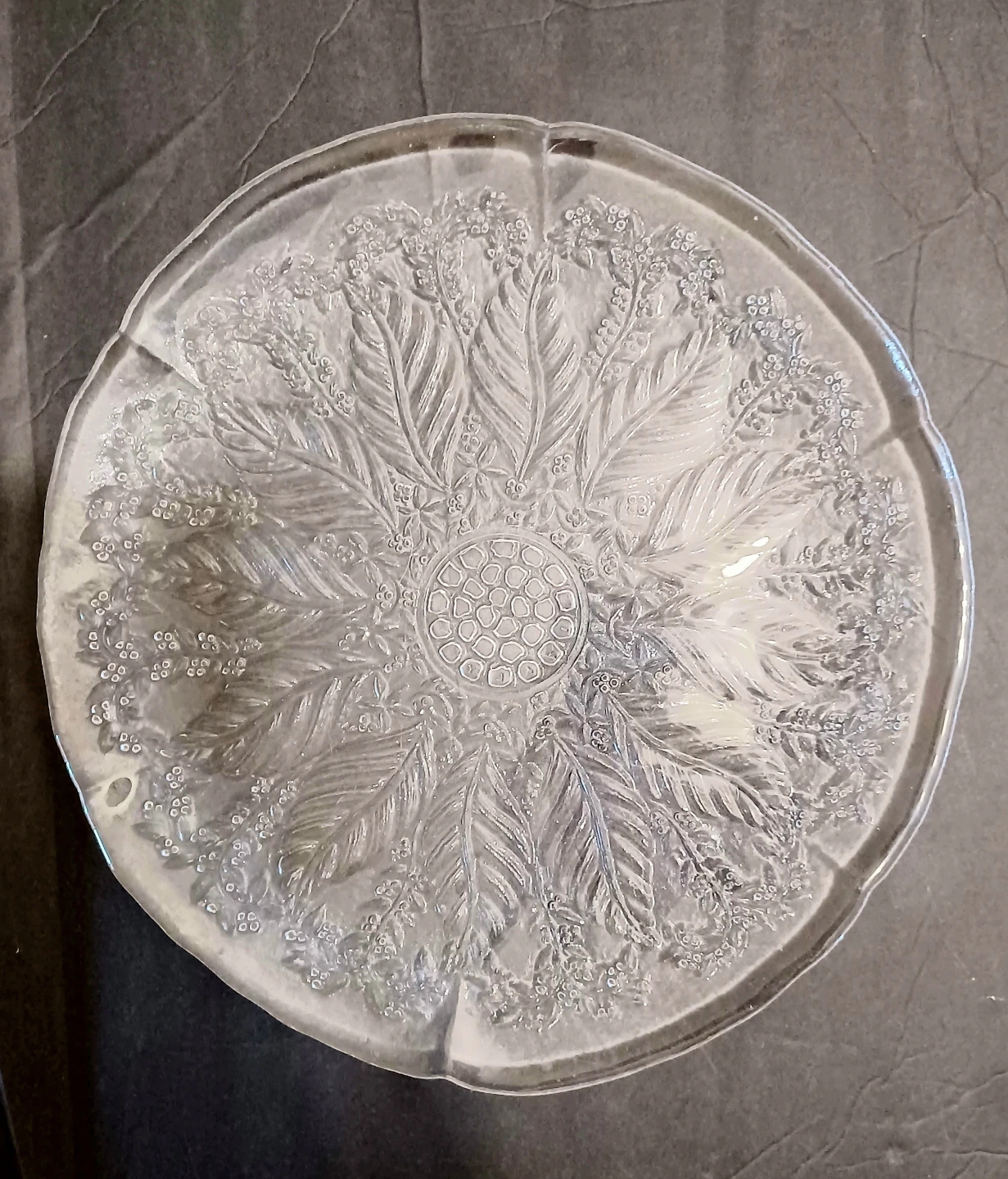 12.5" Floral Crystal Platter - photo 4