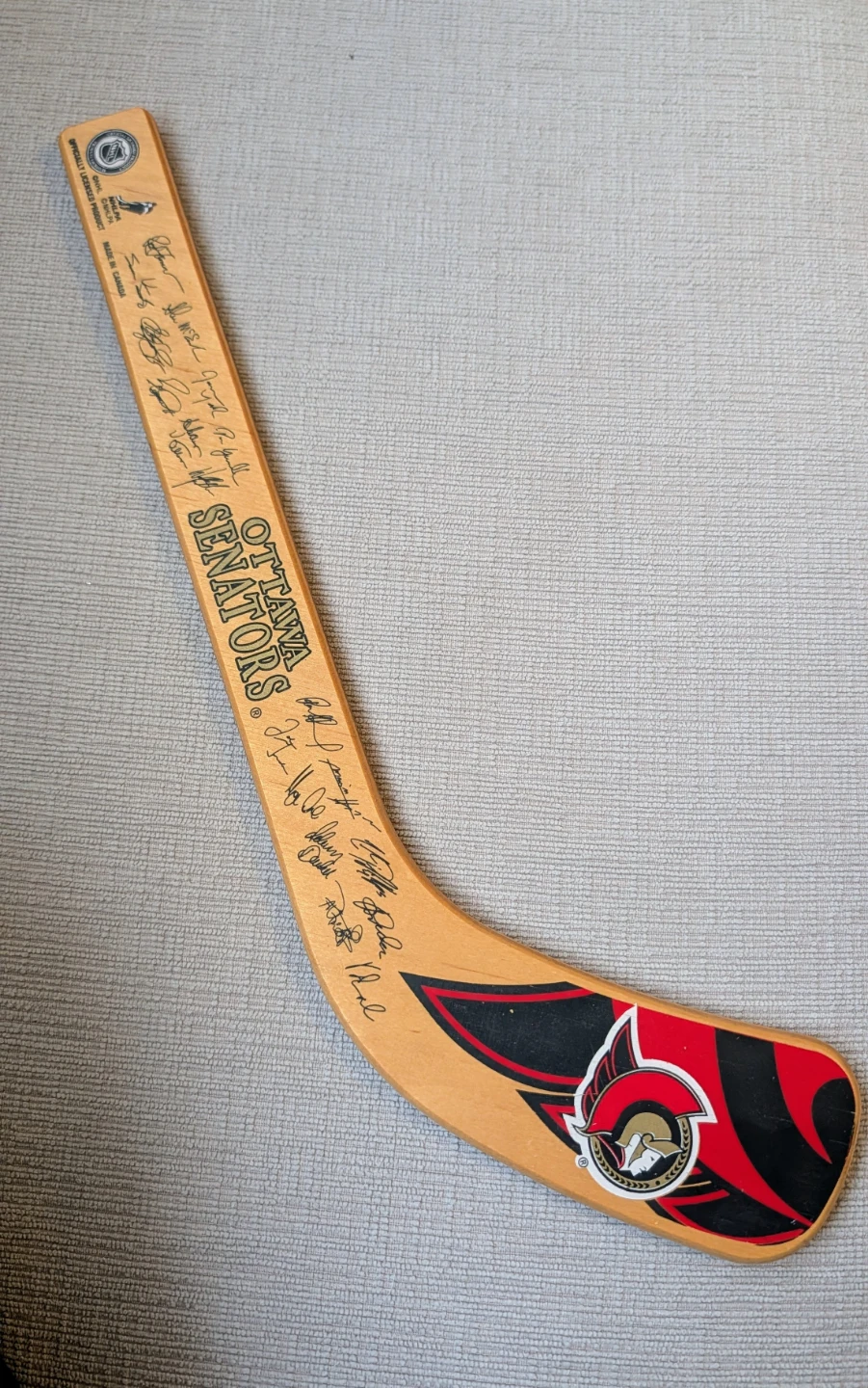 Ottawa Senators Autographed Replica Mini Hockey Stick