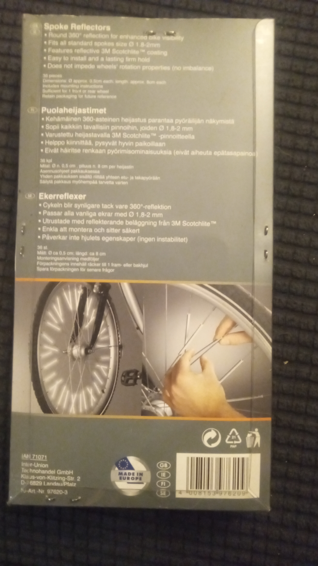Crivit Sports Spoke Reflectors (36 Pieces) - photo 3