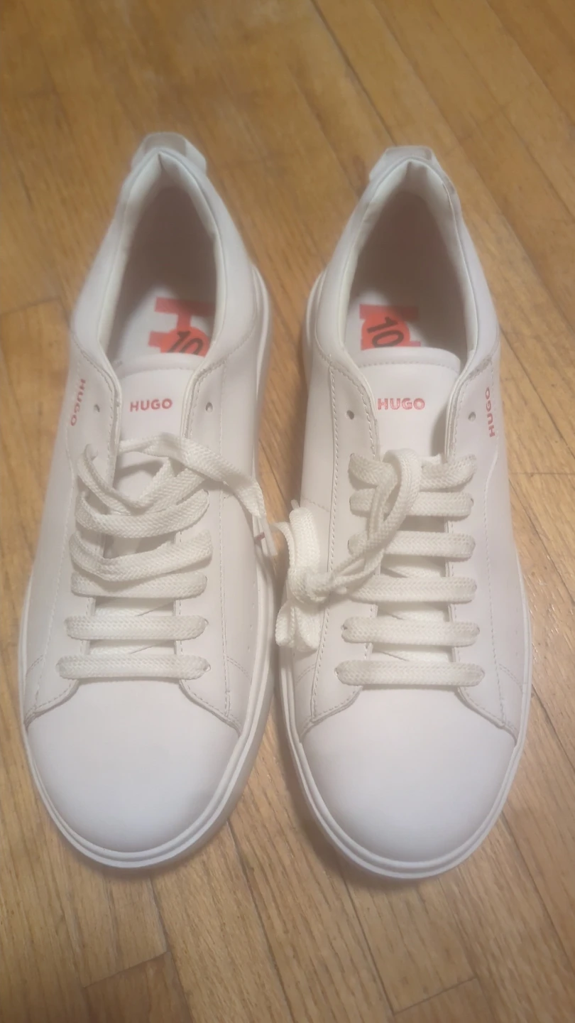 Hugo Boss White Leather Sneakers - Size 10 - photo 2