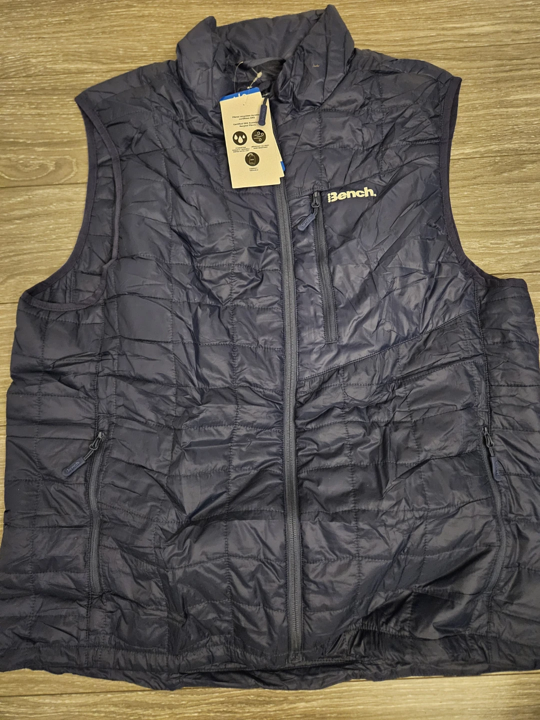 Bench. Padded Vest - Navy Blue