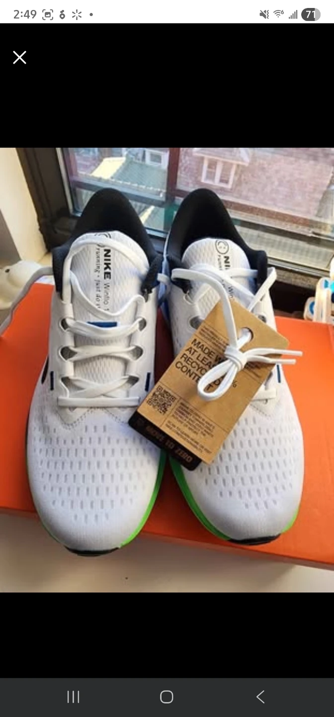 Nike Air Winflo 10 White/Black Men's Size 8.5 - photo 3