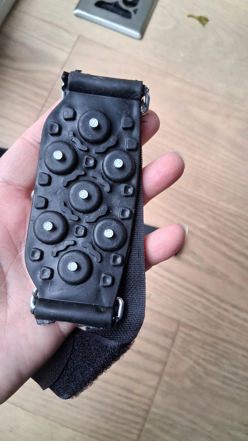 Anti slip Studs Ice Cleats Traction Crampons Overshoe Footwear - photo 3