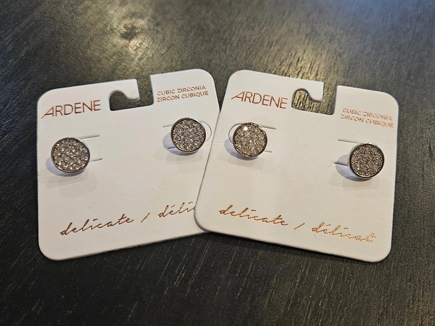 Ardene Cubic Zirconia Stud Earrings (2 pairs available) - photo 2