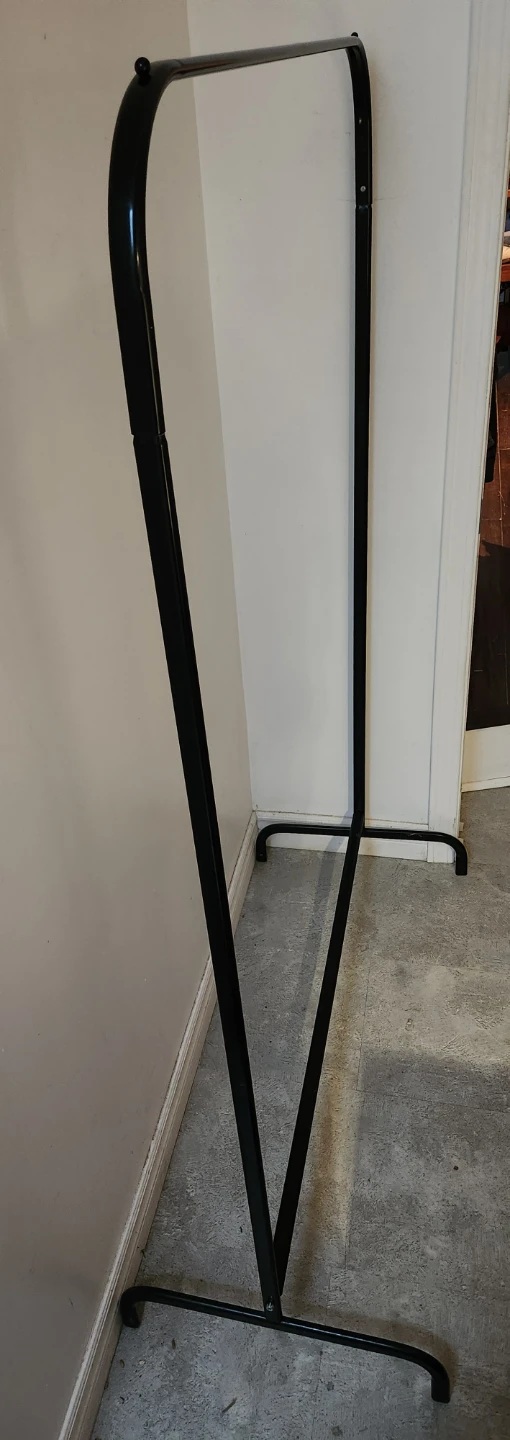 Black Metal Garment Rack - photo 2