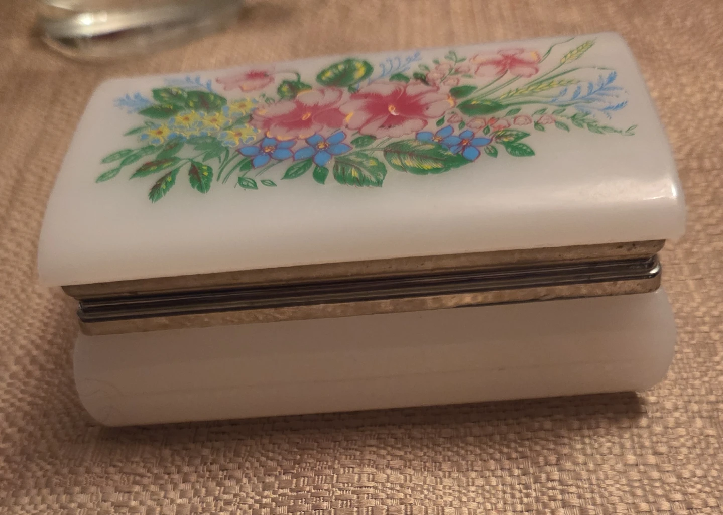 1970's Floral Trinket Box