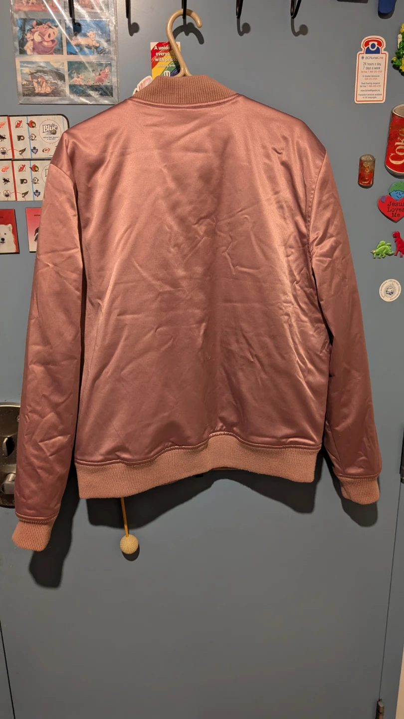 Dusty Rose 🌹 Guess Pink Bomber Jacket Size L