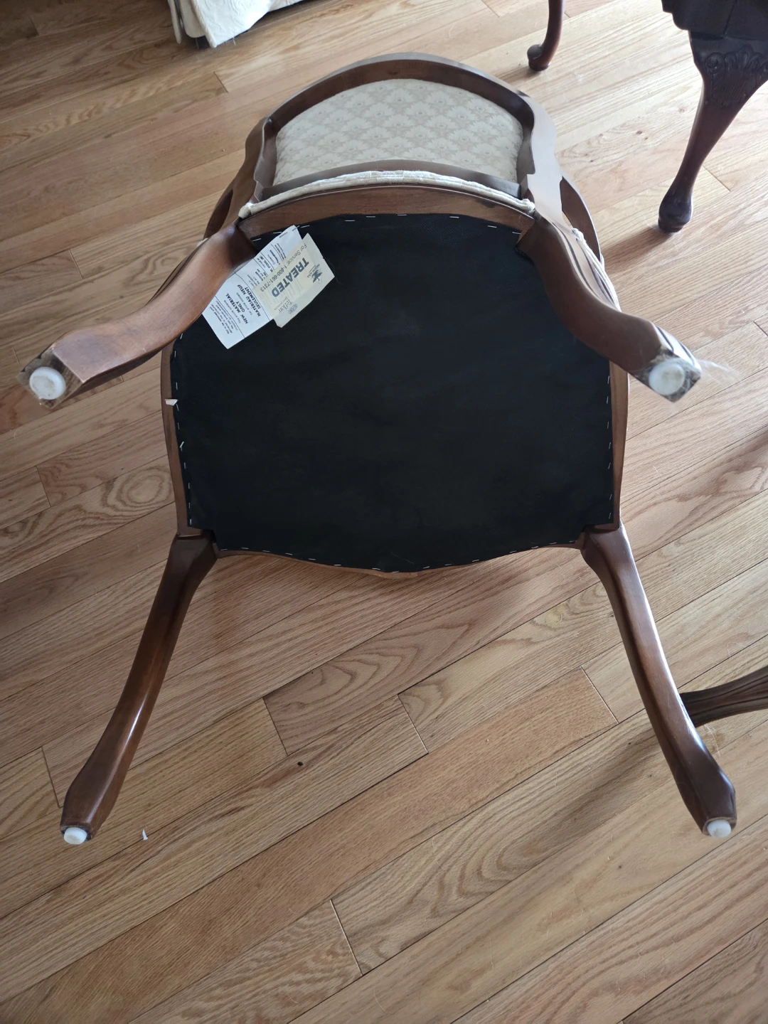 Set if Two White Upholstered Wooden Chairs - photo 4