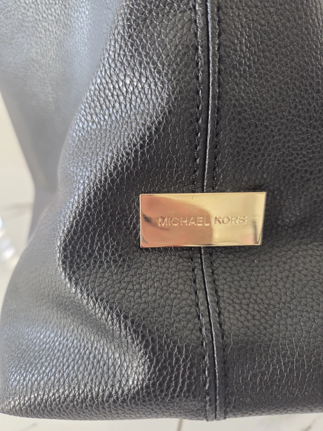 Michael Kors Black Leather Shoulder Bag