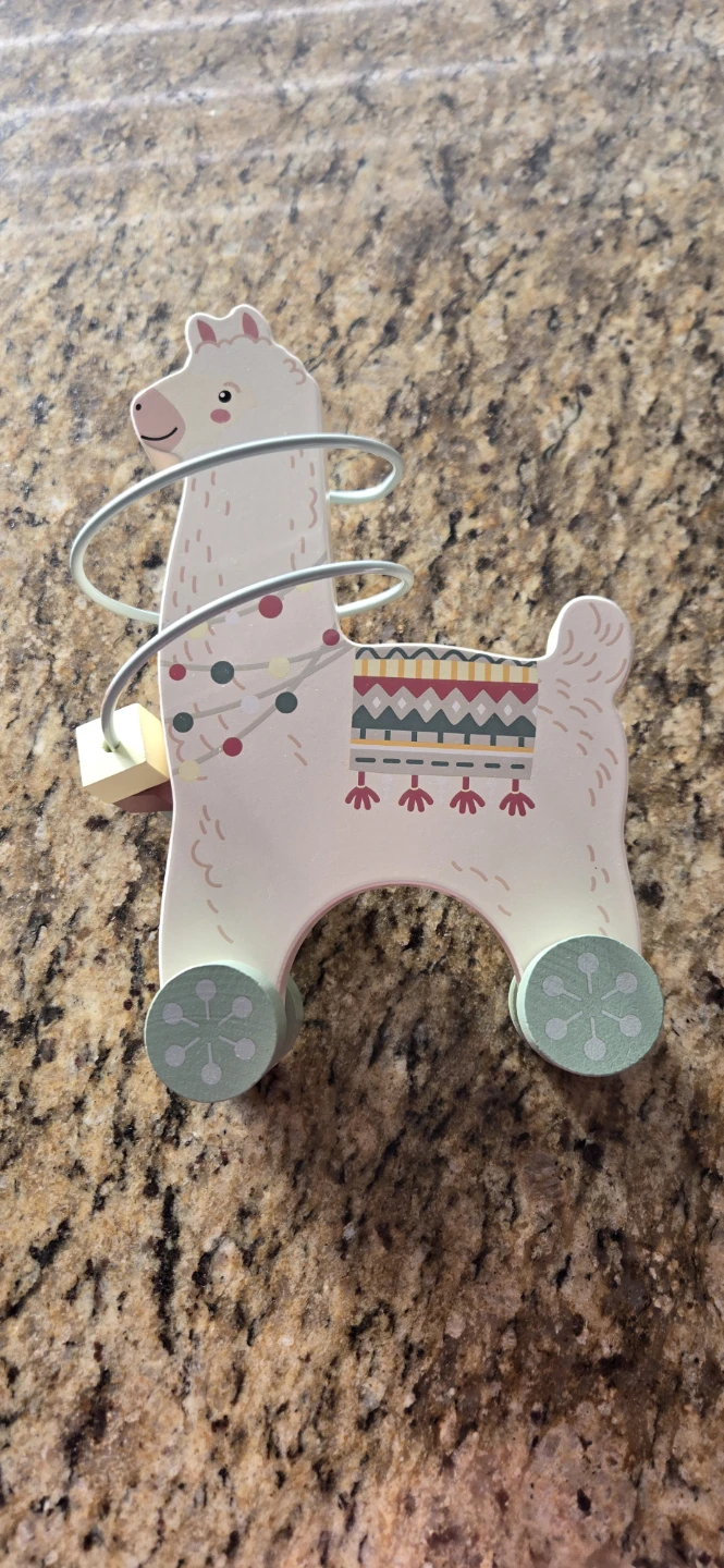 Llama Wooden Push Toy