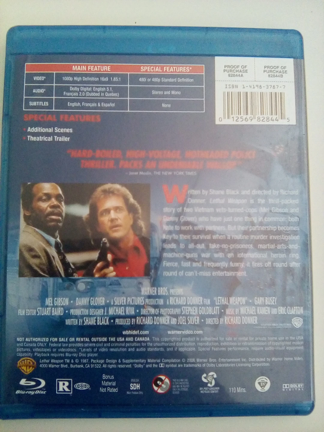 Lethal Weapon Blu-ray Disc - photo 2