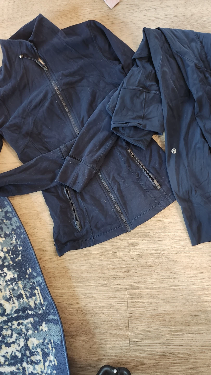 Lululemon Navy Blue Align Athleisure Jacket and Leggings Set - photo 4