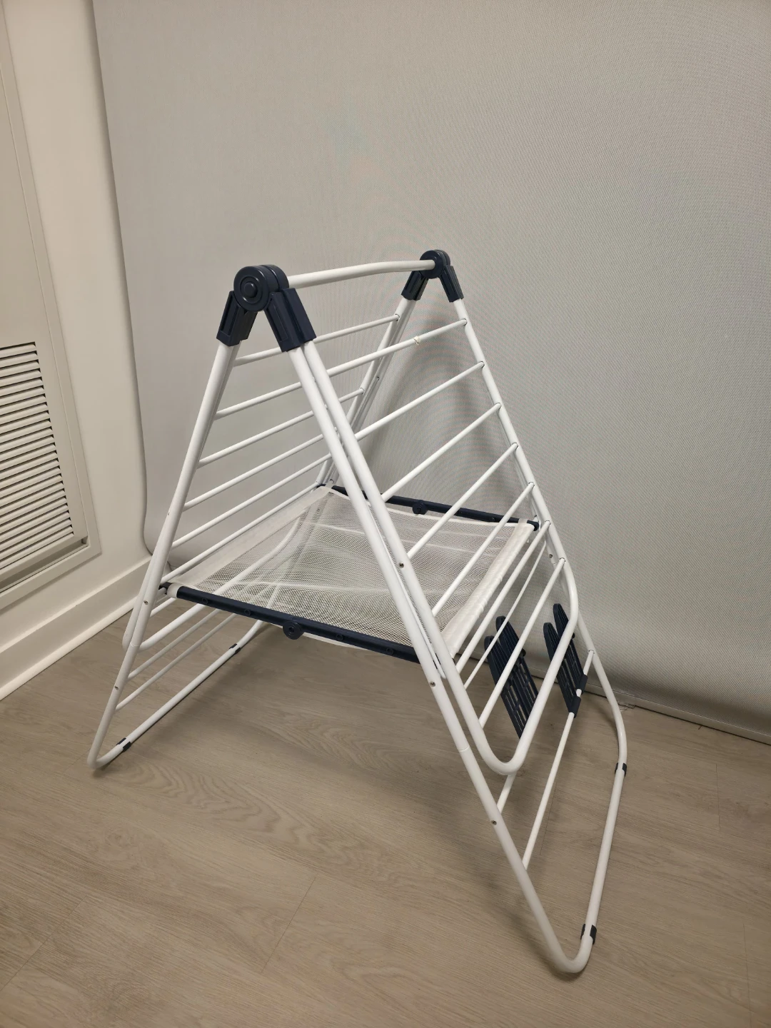 Folding Clothes Drying Rack - White - photo 4