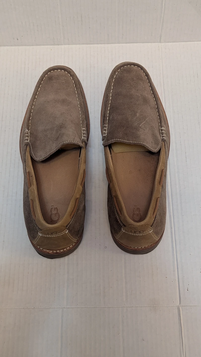 UGG Via Ponte Mens Loafers Size 11.5 Lt Sand Brown Suede Shoes - photo 2