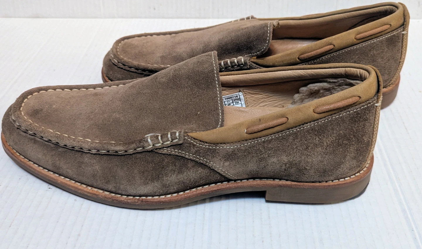 UGG Via Ponte Mens Loafers Size 11.5 Lt Sand Brown Suede Shoes - photo 5