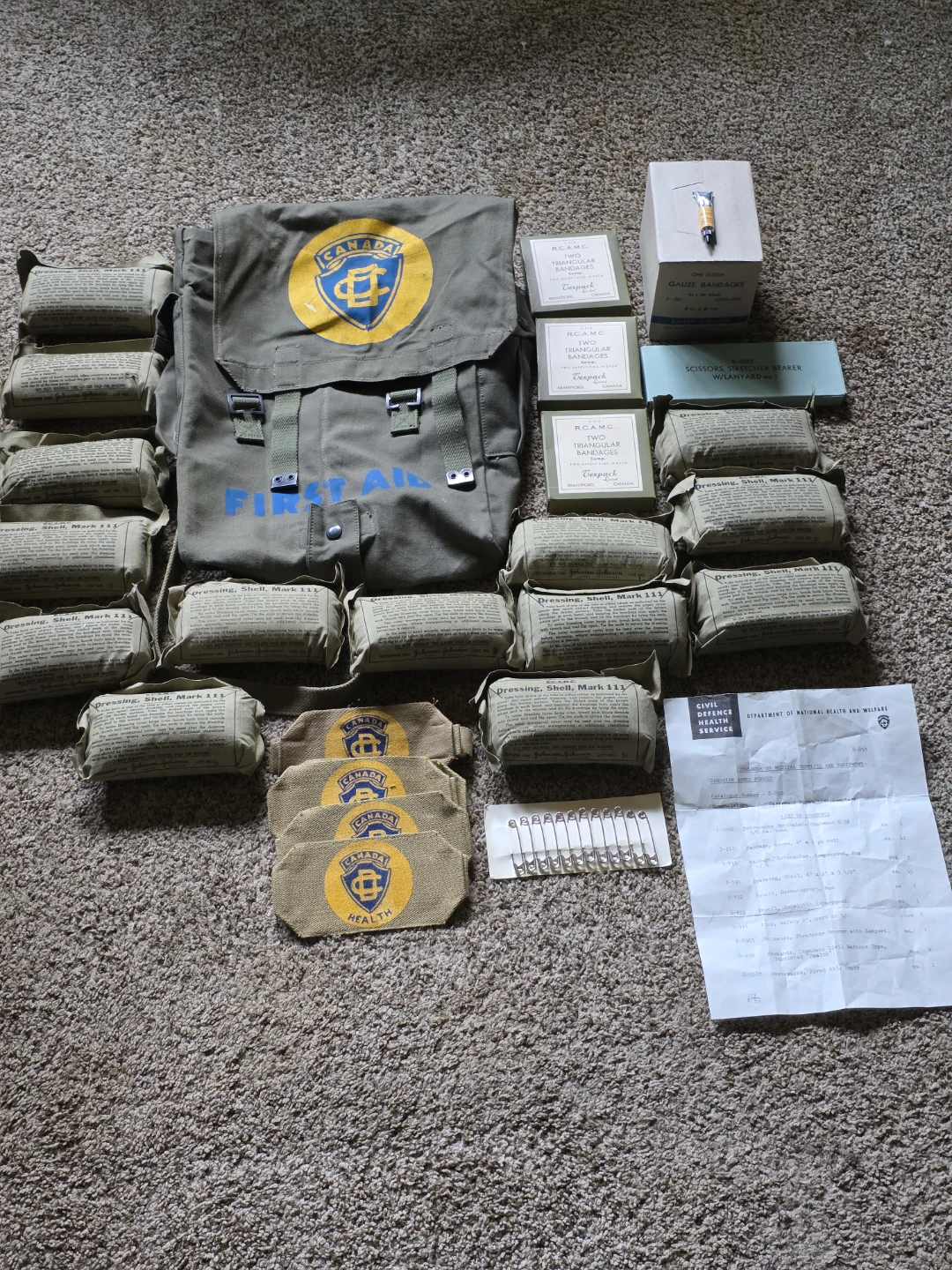 Vintage R.C.A.M.C. First Aid Kit