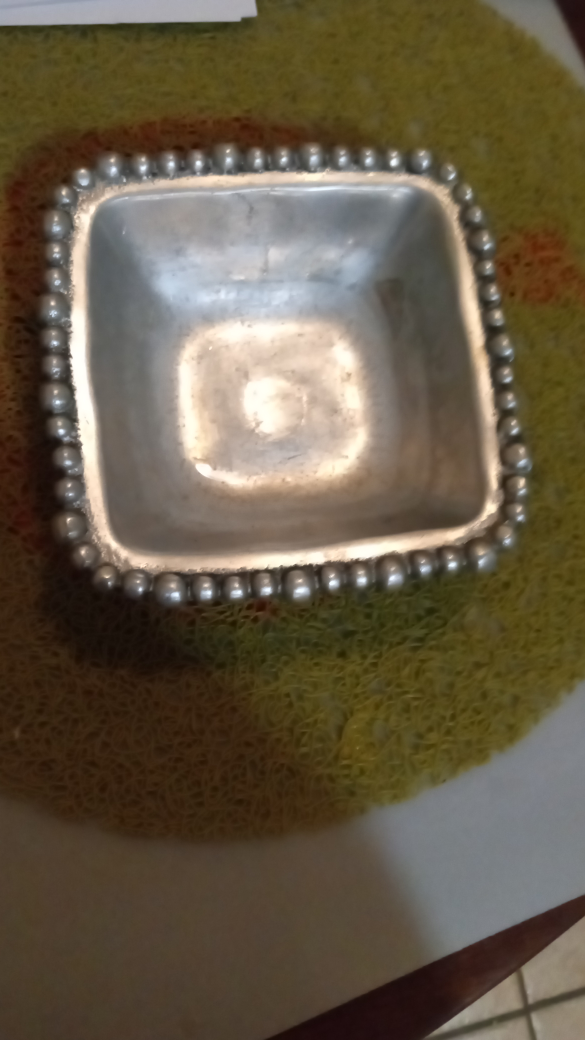 Lenox Beaded Square Candy Dish