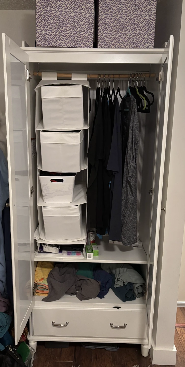 White Wardrobe with Mirror Doors 🥕