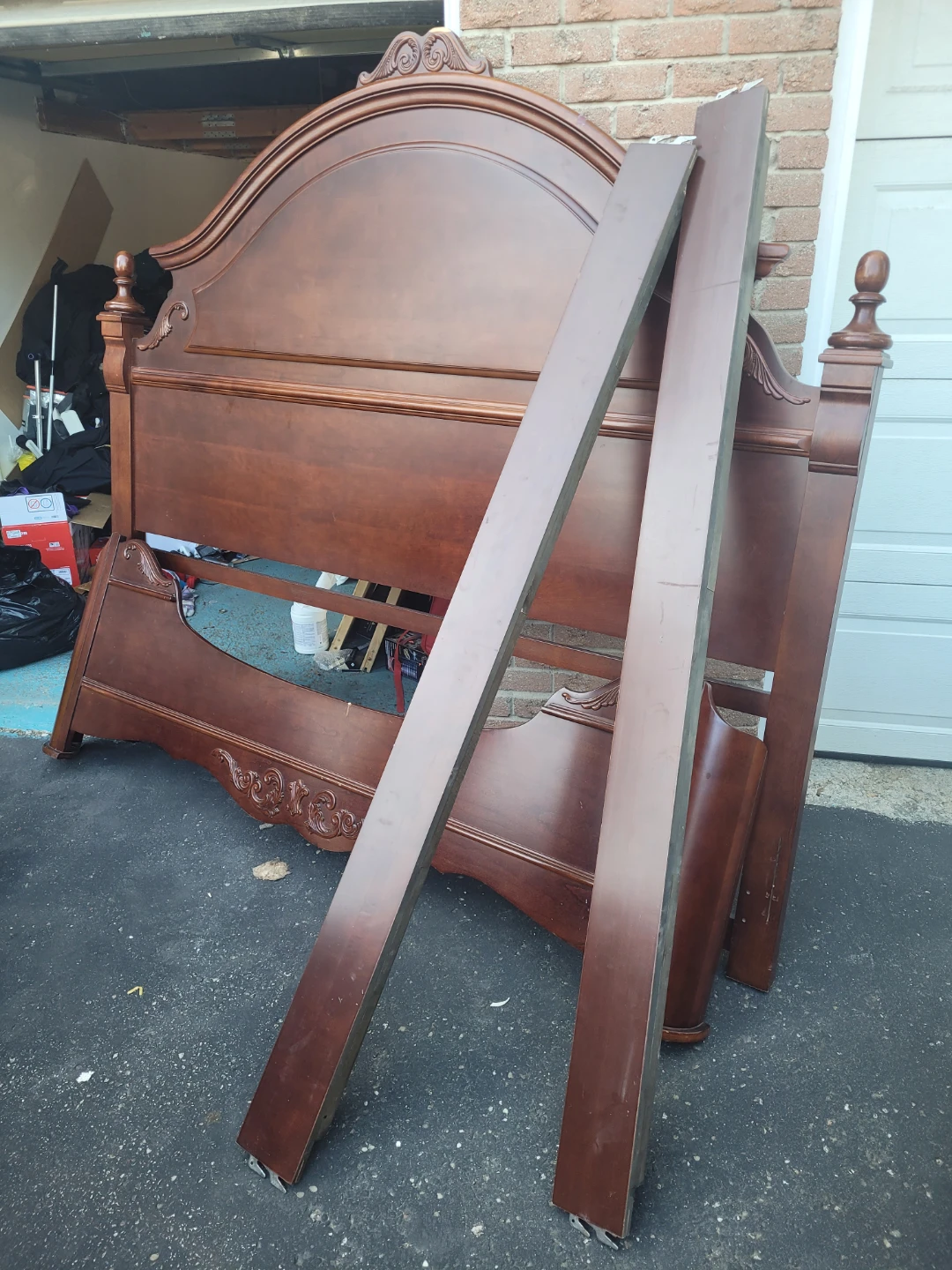 Wooden Bed Frame - Brown - photo 2