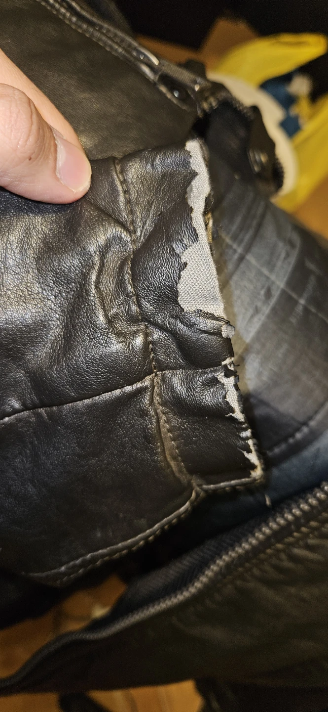 Leather Jacket with Hood. - photo 5