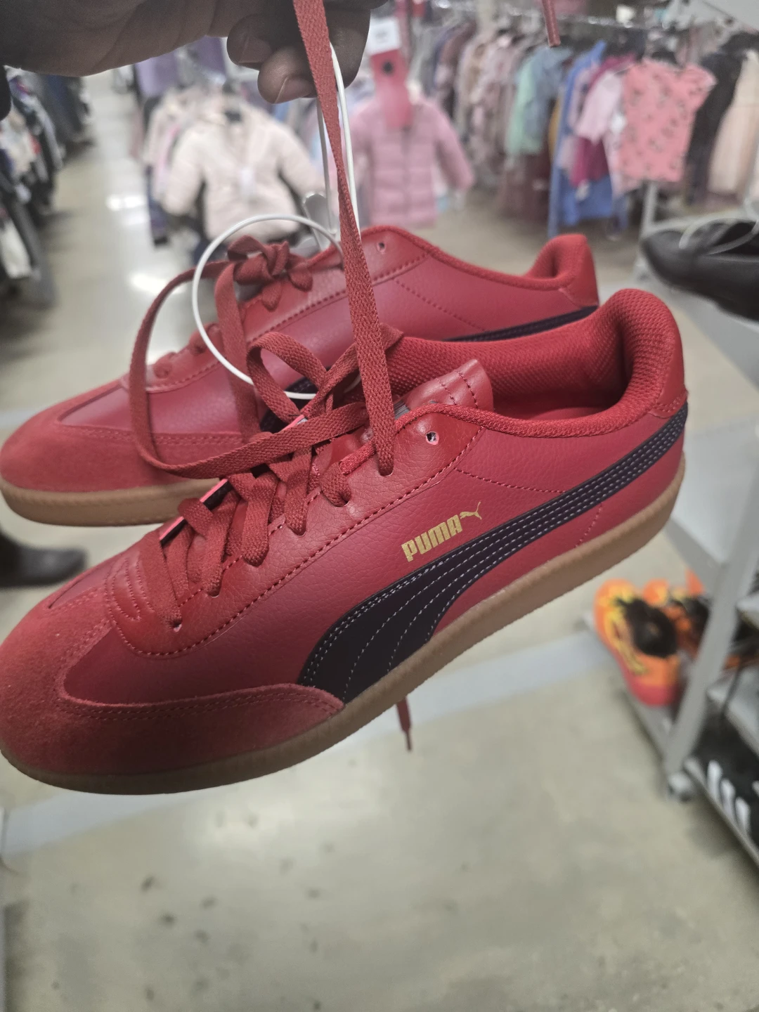 Puma Red Leather Sneakers - photo 3