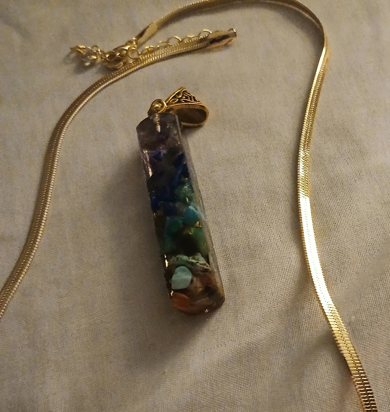 Orgone Crystal Pendant Necklace