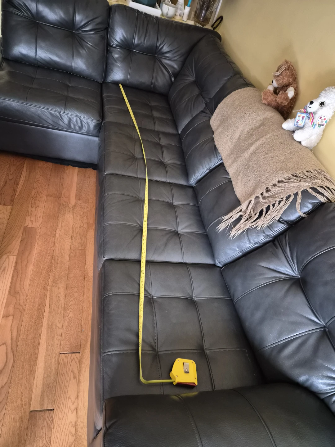 Black  Sectional Couch - photo 5