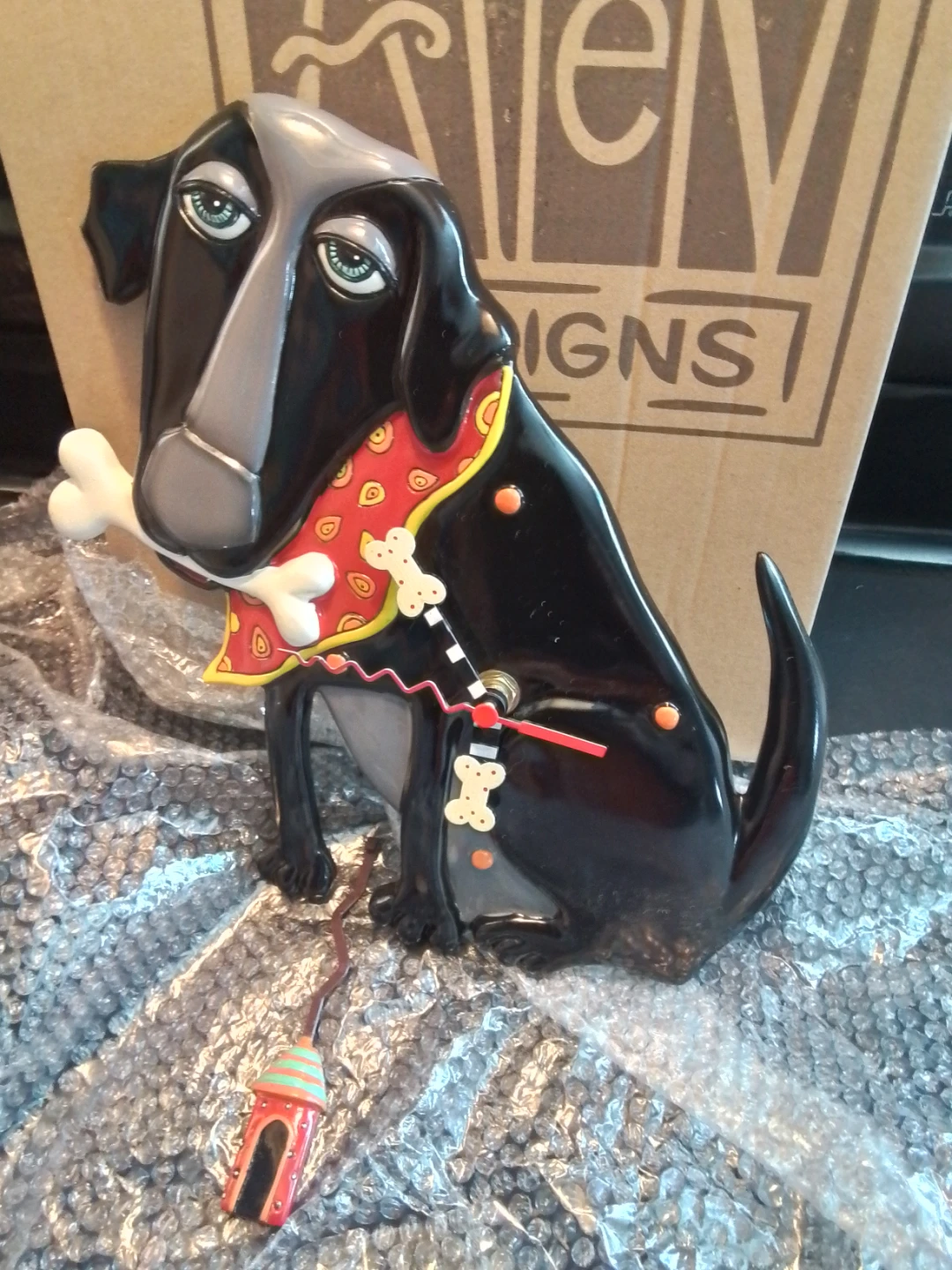 Allen Designs Dog Clock