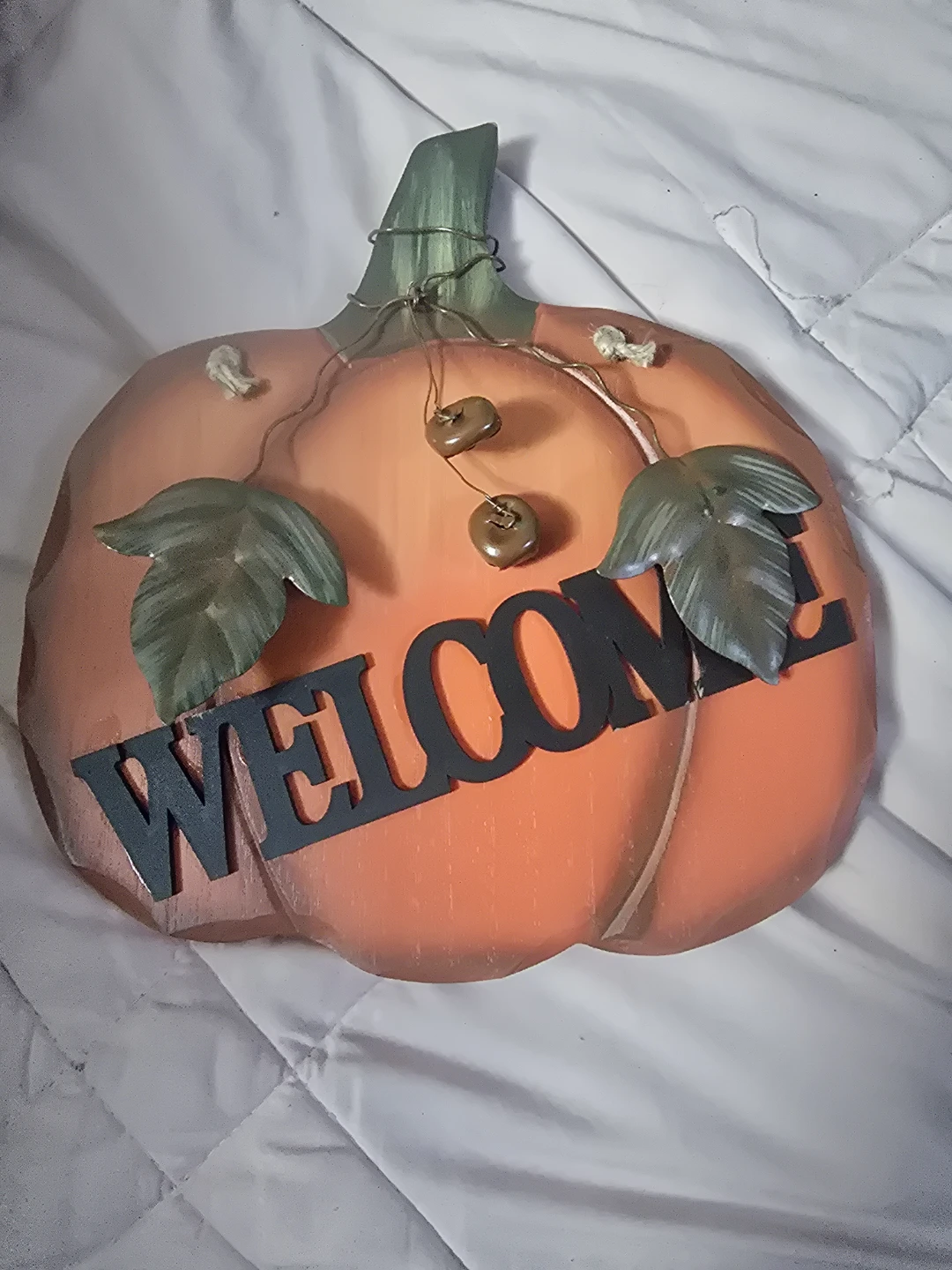 Pumpkin Welcome Sign